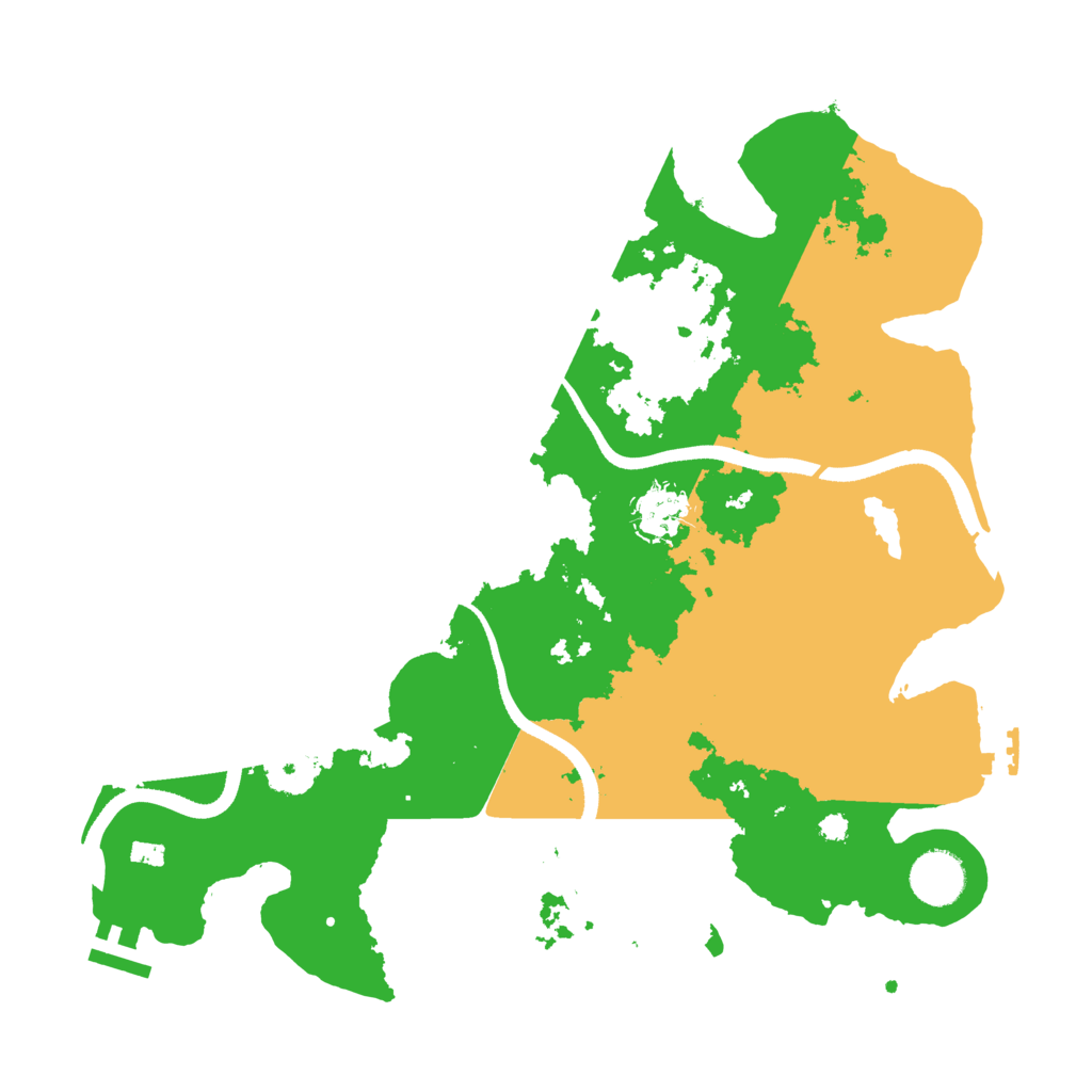 Biome Rust Map: Procedural Map, Size: 3500, Seed: 36160