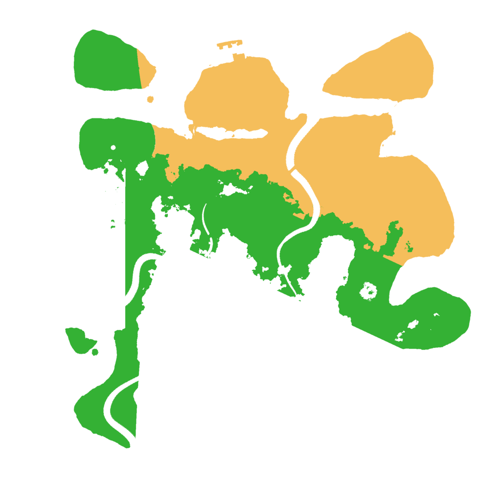 Biome Rust Map: Procedural Map, Size: 3000, Seed: 2078722126