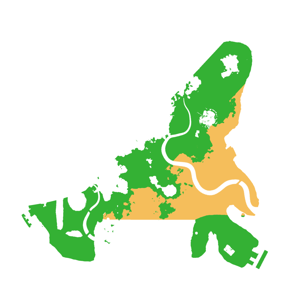 Biome Rust Map: Procedural Map, Size: 3000, Seed: 1875492