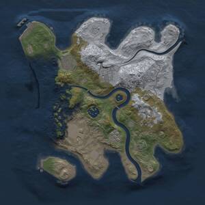 Thumbnail Rust Map: Procedural Map, Size: 2800, Seed: 606737681, 12 Monuments