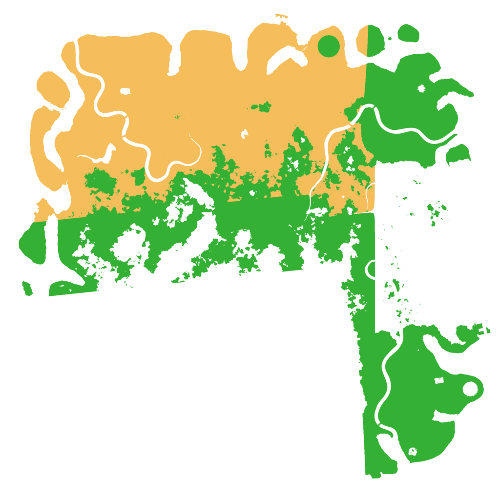 Biome Rust Map: Procedural Map, Size: 6000, Seed: 841880849