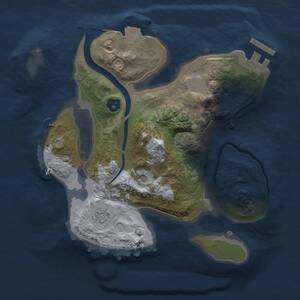 Thumbnail Rust Map: Procedural Map, Size: 2200, Seed: 881480296, 5 Monuments