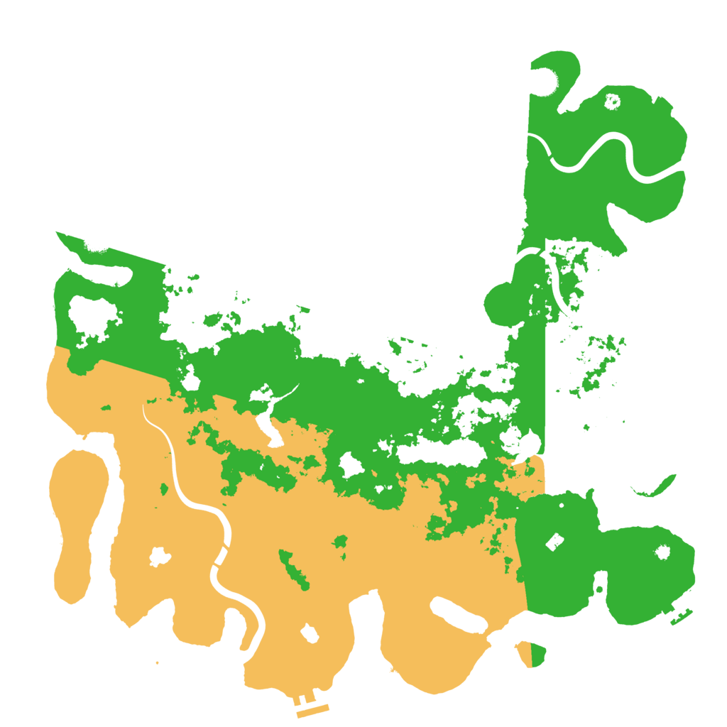 Biome Rust Map: Procedural Map, Size: 4500, Seed: 25375959