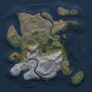 Thumbnail Rust Map: Procedural Map, Size: 2800, Seed: 1498336127, 10 Monuments