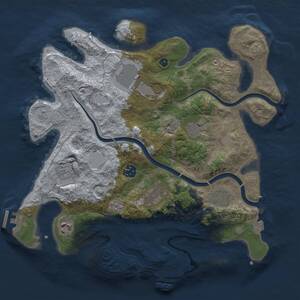 Thumbnail Rust Map: Procedural Map, Size: 3500, Seed: 471200680, 14 Monuments