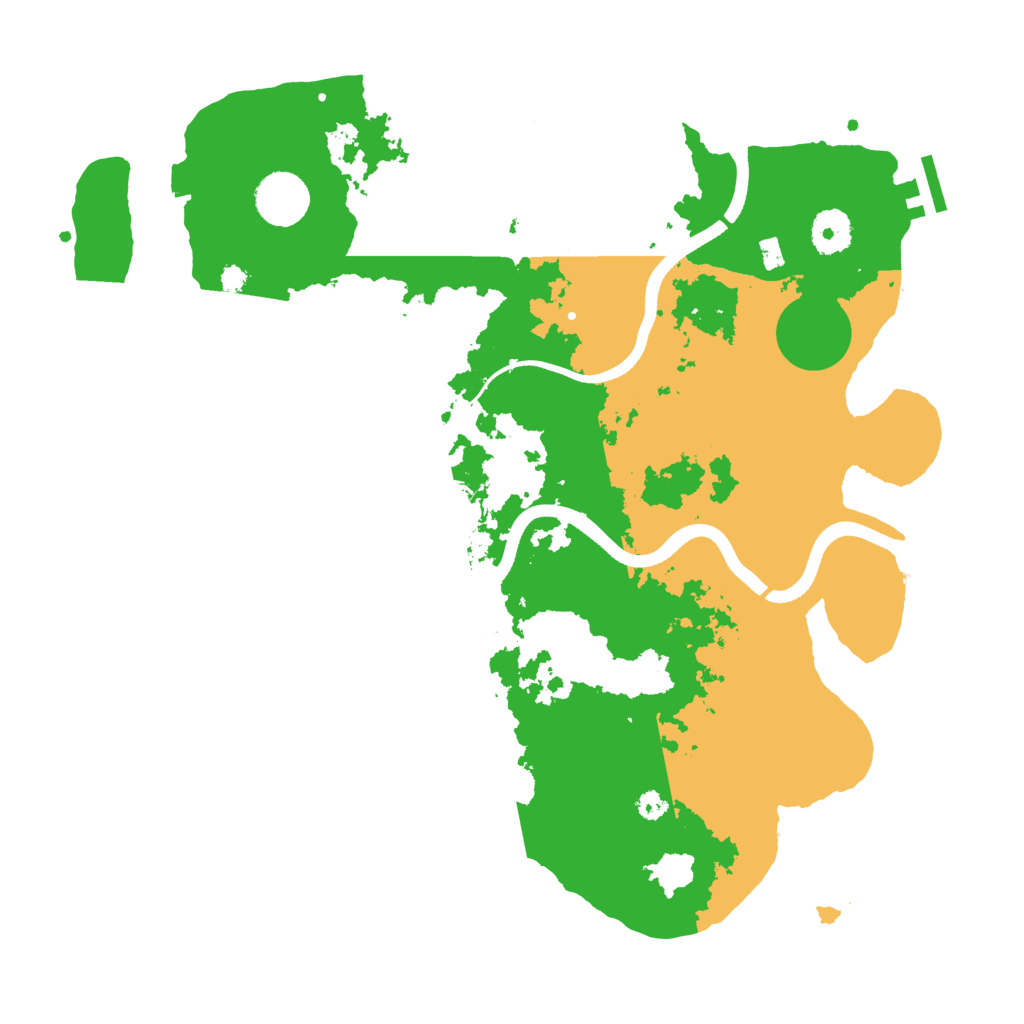 Biome Rust Map: Procedural Map, Size: 3600, Seed: 1930044754