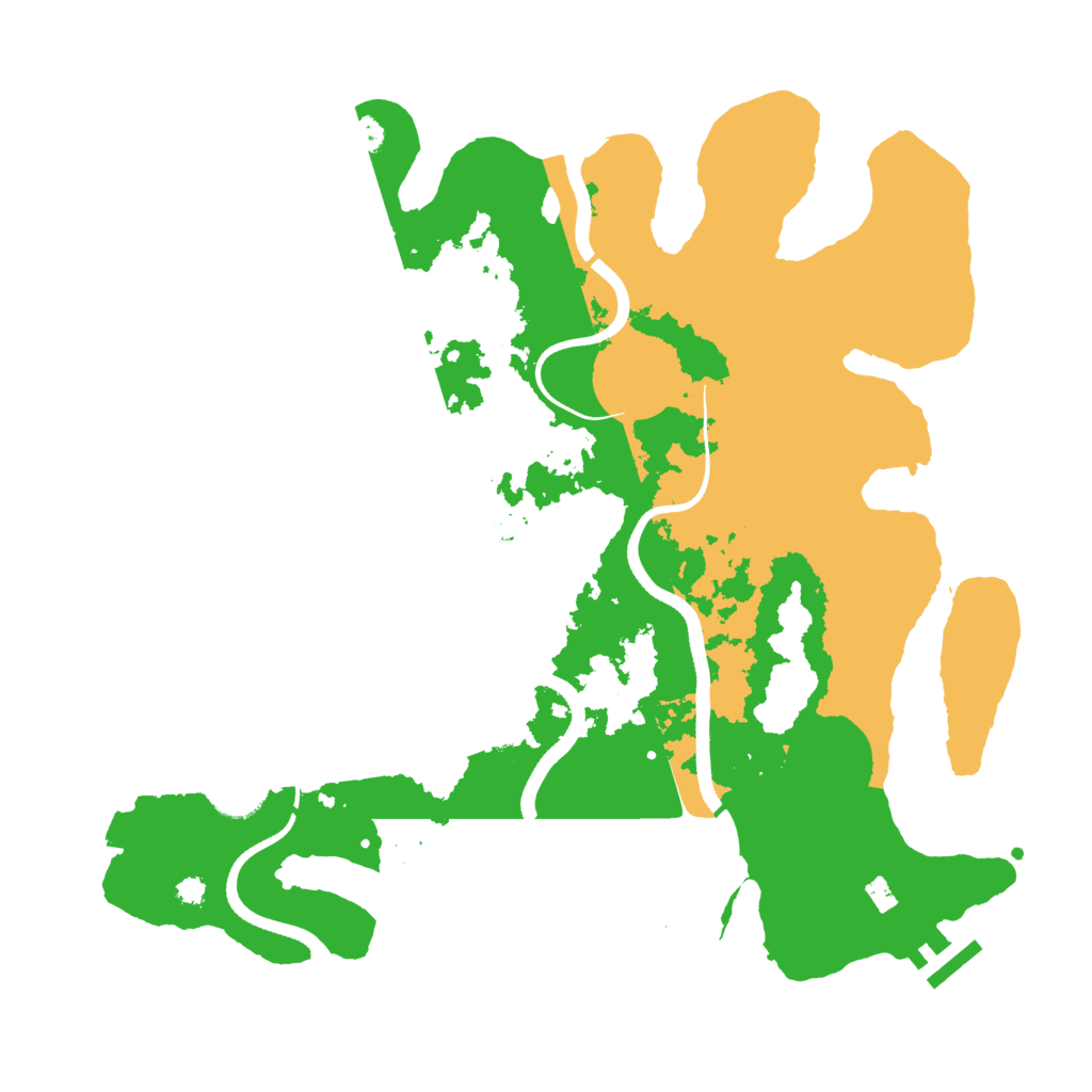 Biome Rust Map: Procedural Map, Size: 3500, Seed: 410085371