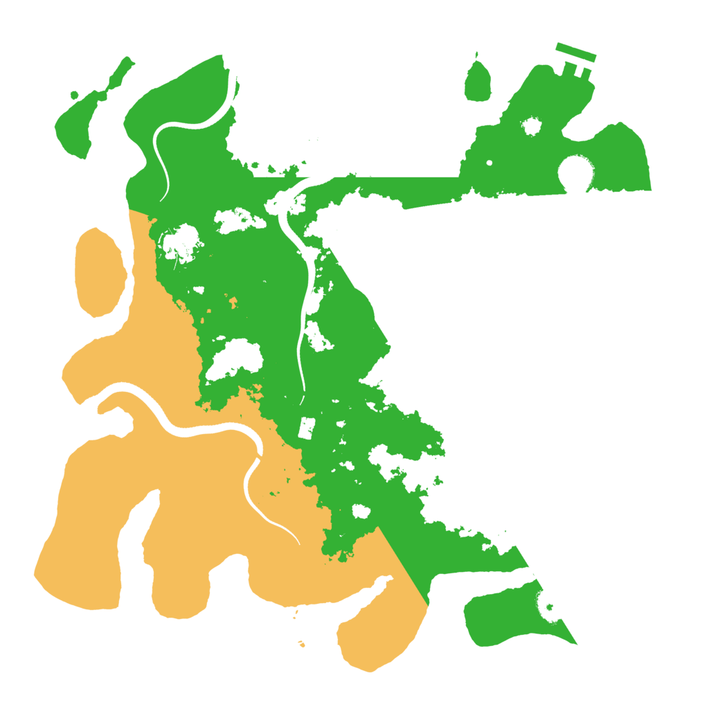 Biome Rust Map: Procedural Map, Size: 3500, Seed: 1578028560
