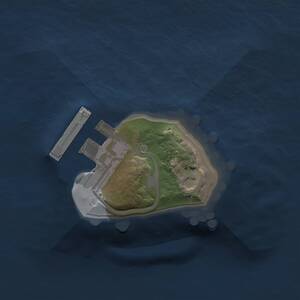 Thumbnail Rust Map: Procedural Map, Size: 1024, Seed: 341324388, 2 Monuments