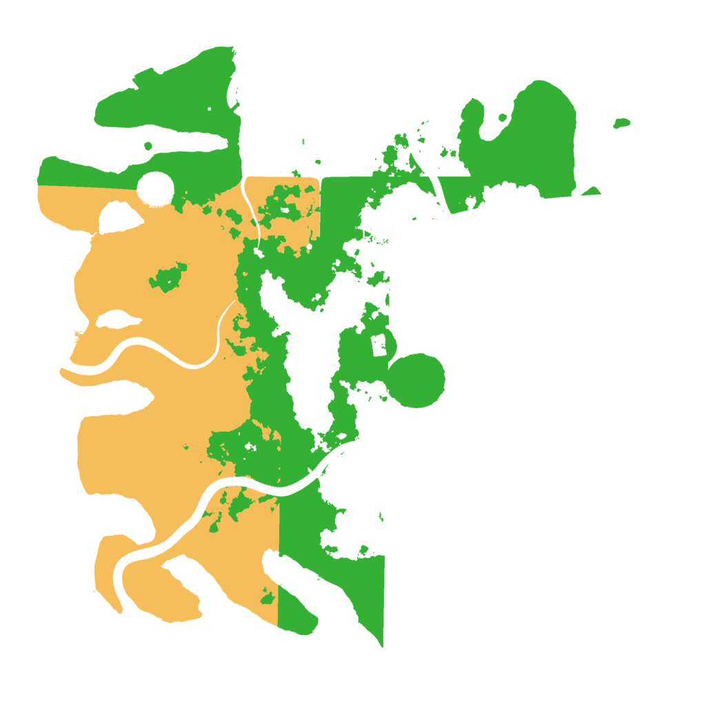 Biome Rust Map: Procedural Map, Size: 3500, Seed: 1213980521