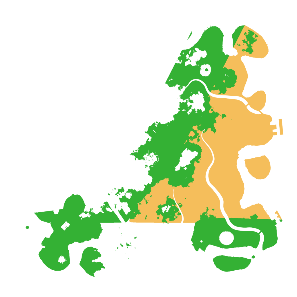 Biome Rust Map: Procedural Map, Size: 3800, Seed: 669090137