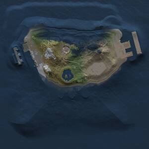 Thumbnail Rust Map: Procedural Map, Size: 1300, Seed: 1468775066, 4 Monuments