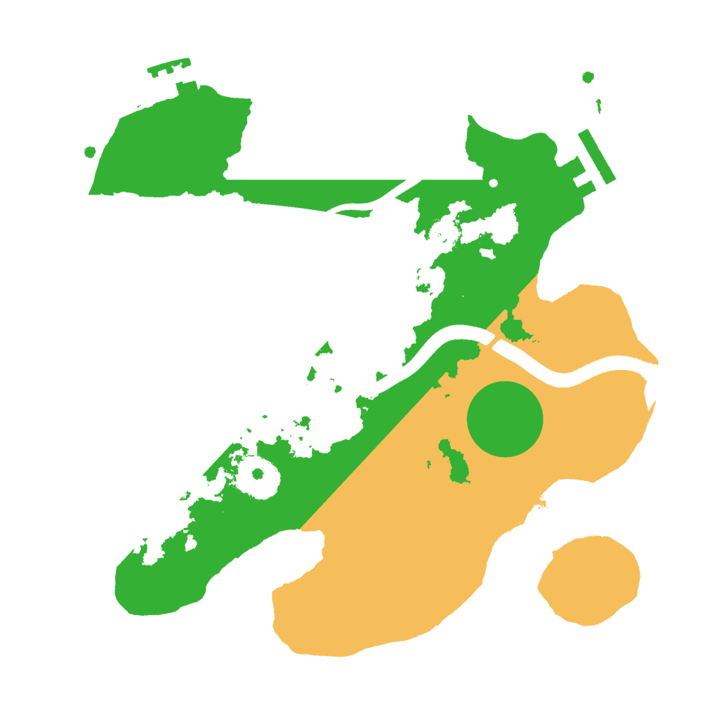 Biome Rust Map: Procedural Map, Size: 2500, Seed: 2016761476