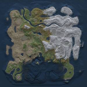 Thumbnail Rust Map: Procedural Map, Size: 4000, Seed: 4022026, 14 Monuments