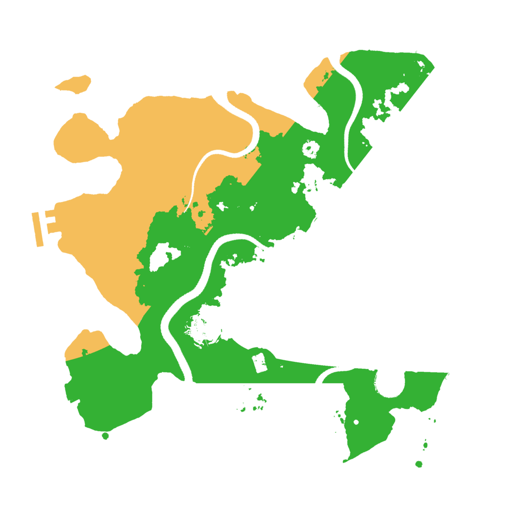 Biome Rust Map: Procedural Map, Size: 3000, Seed: 1383611336