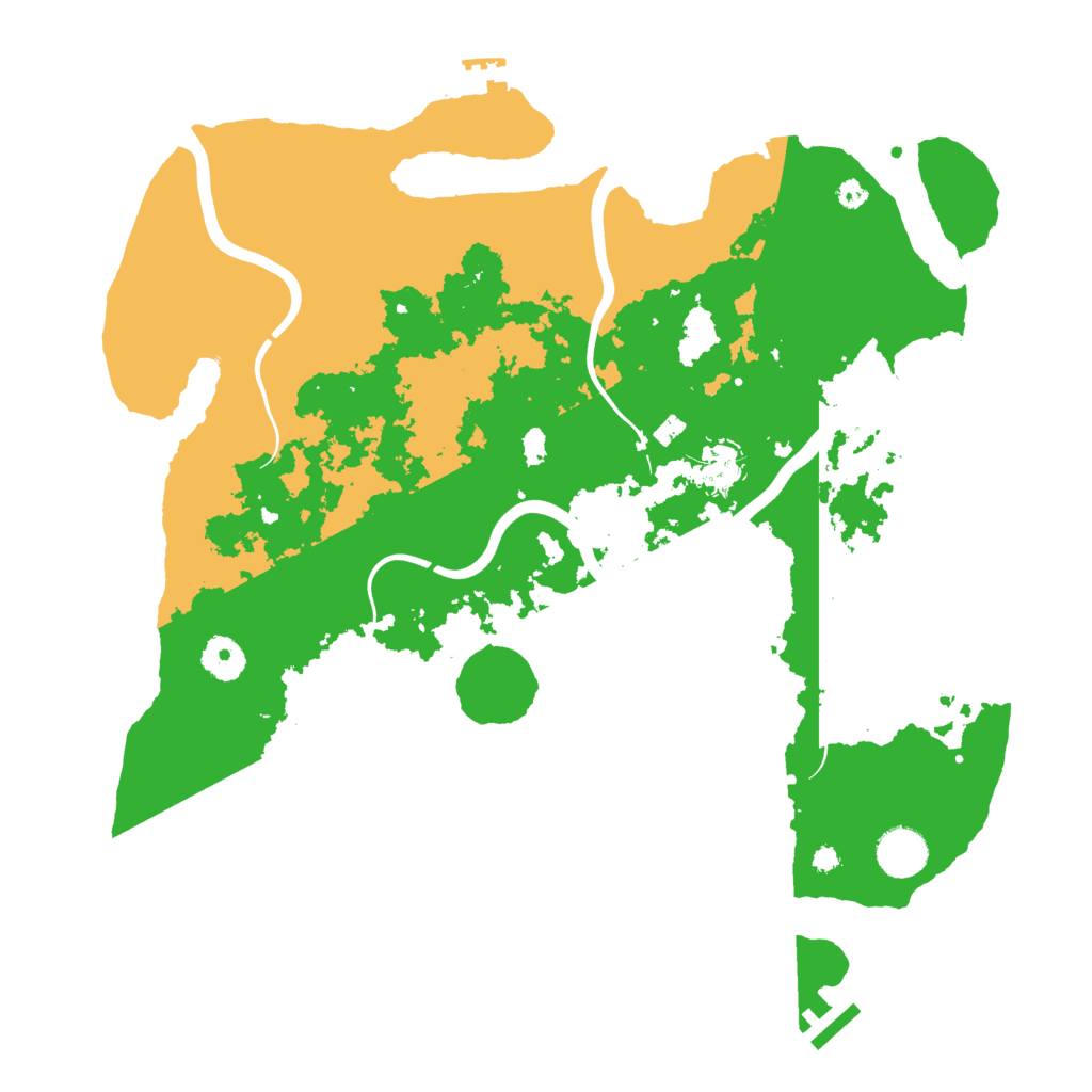 Biome Rust Map: Procedural Map, Size: 3800, Seed: 242146350