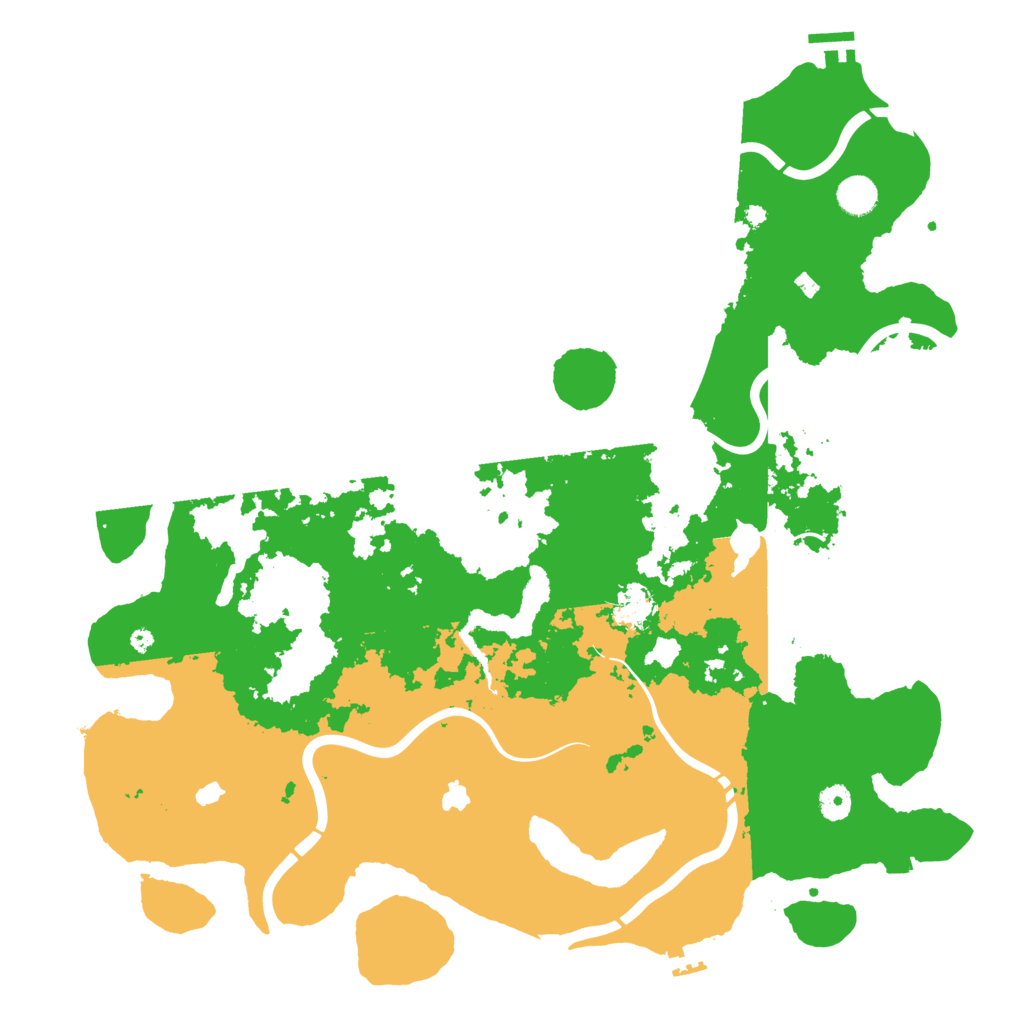 Biome Rust Map: Procedural Map, Size: 4500, Seed: 499892247