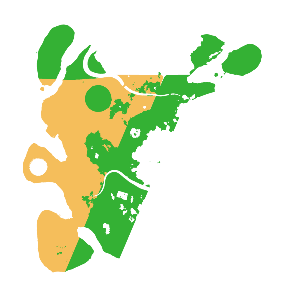 Biome Rust Map: Procedural Map, Size: 3000, Seed: 101011