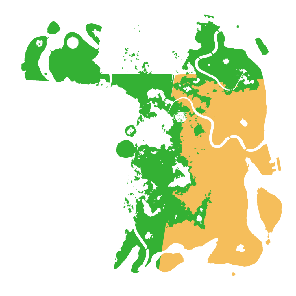 Biome Rust Map: Procedural Map, Size: 4500, Seed: 1538522797