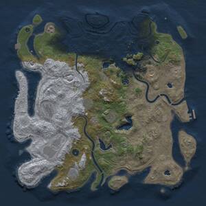 Thumbnail Rust Map: Procedural Map, Size: 4500, Seed: 1538522797, 16 Monuments