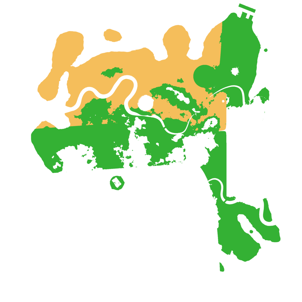 Biome Rust Map: Procedural Map, Size: 3500, Seed: 1373406488