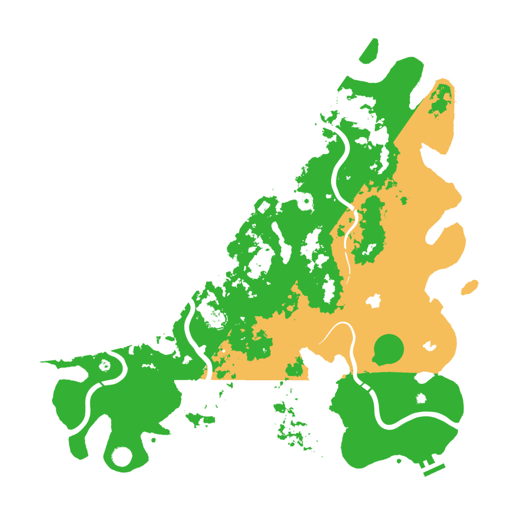 Biome Rust Map: Procedural Map, Size: 4500, Seed: 104641495