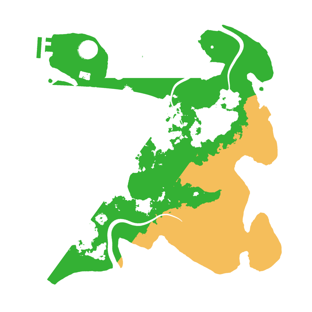 Biome Rust Map: Procedural Map, Size: 3000, Seed: 1245579951