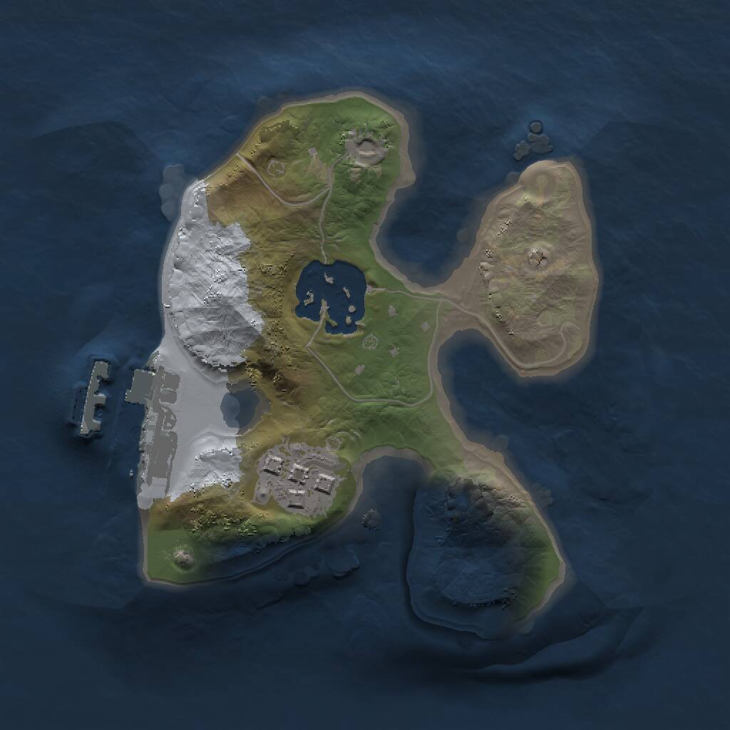 Rust Map: Procedural Map, Size: 1500, Seed: 1571987559, 4 Monuments