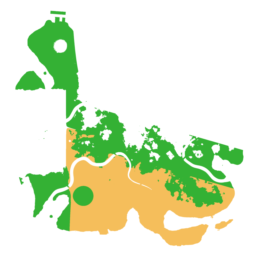 Biome Rust Map: Procedural Map, Size: 3500, Seed: 917723502