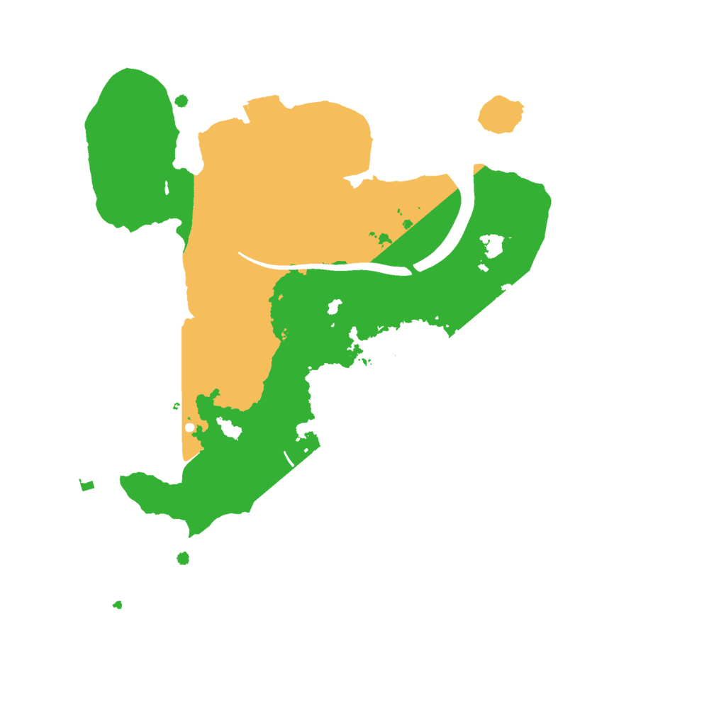 Biome Rust Map: Procedural Map, Size: 2300, Seed: 2270101