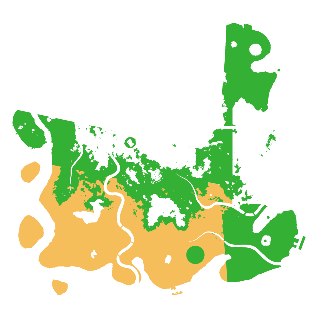 Biome Rust Map: Procedural Map, Size: 4500, Seed: 803635895