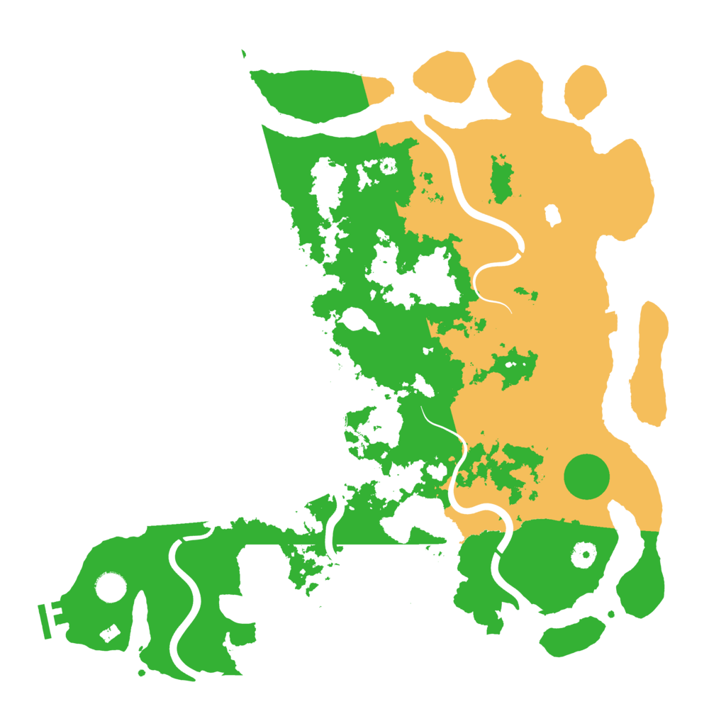 Biome Rust Map: Procedural Map, Size: 4200, Seed: 45823