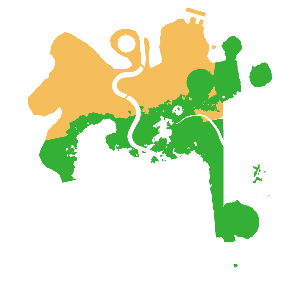 Biome Rust Map: Procedural Map, Size: 3000, Seed: 2085020654