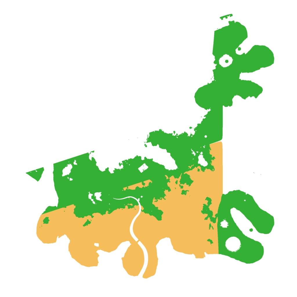 Biome Rust Map: Procedural Map, Size: 3500, Seed: 190261286