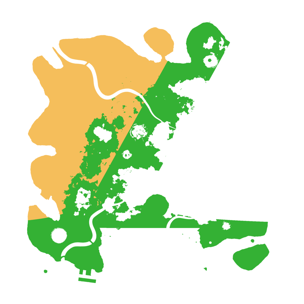 Biome Rust Map: Procedural Map, Size: 3500, Seed: 468191680