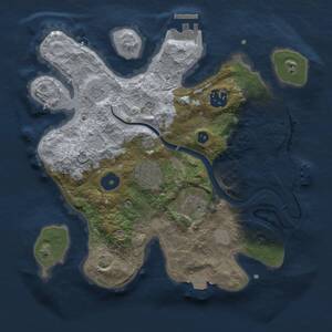 Thumbnail Rust Map: Procedural Map, Size: 2800, Seed: 1513724449, 10 Monuments