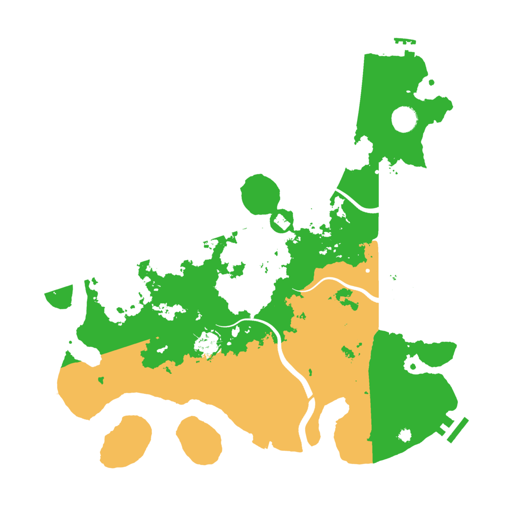 Biome Rust Map: Procedural Map, Size: 3500, Seed: 29662