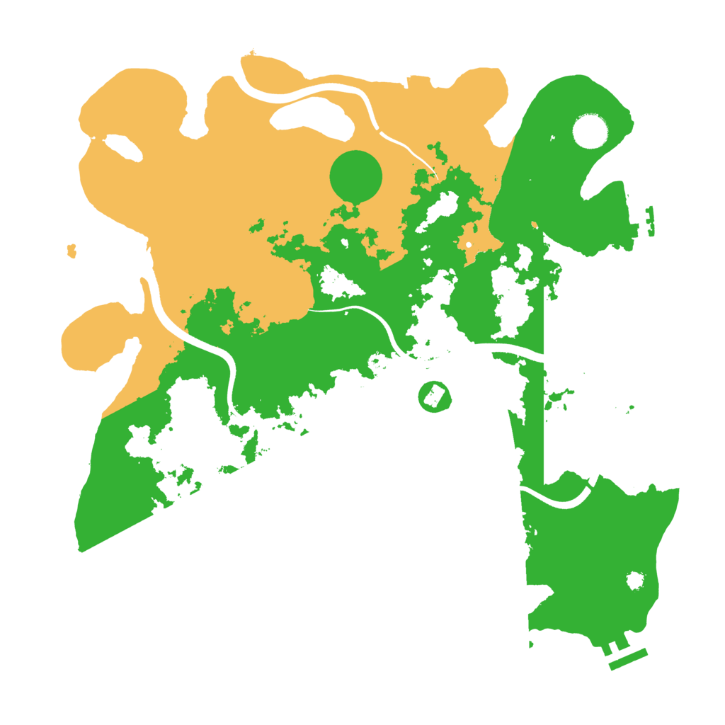 Biome Rust Map: Procedural Map, Size: 3650, Seed: 184640350