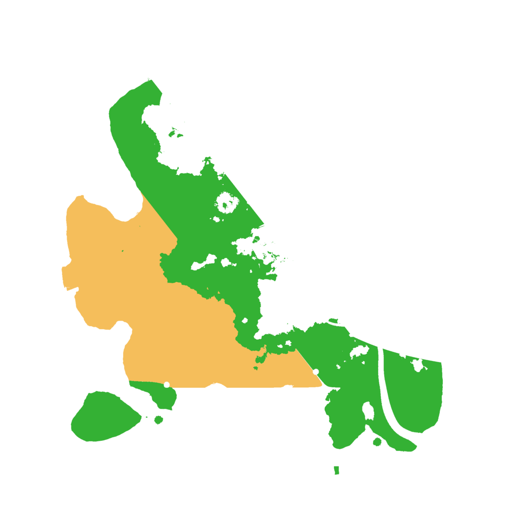 Biome Rust Map: Procedural Map, Size: 2500, Seed: 1027513532