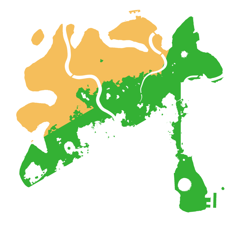 Biome Rust Map: Procedural Map, Size: 3250, Seed: 885761802