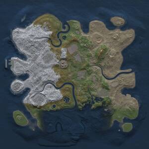 Thumbnail Rust Map: Procedural Map, Size: 3750, Seed: 229200324, 16 Monuments