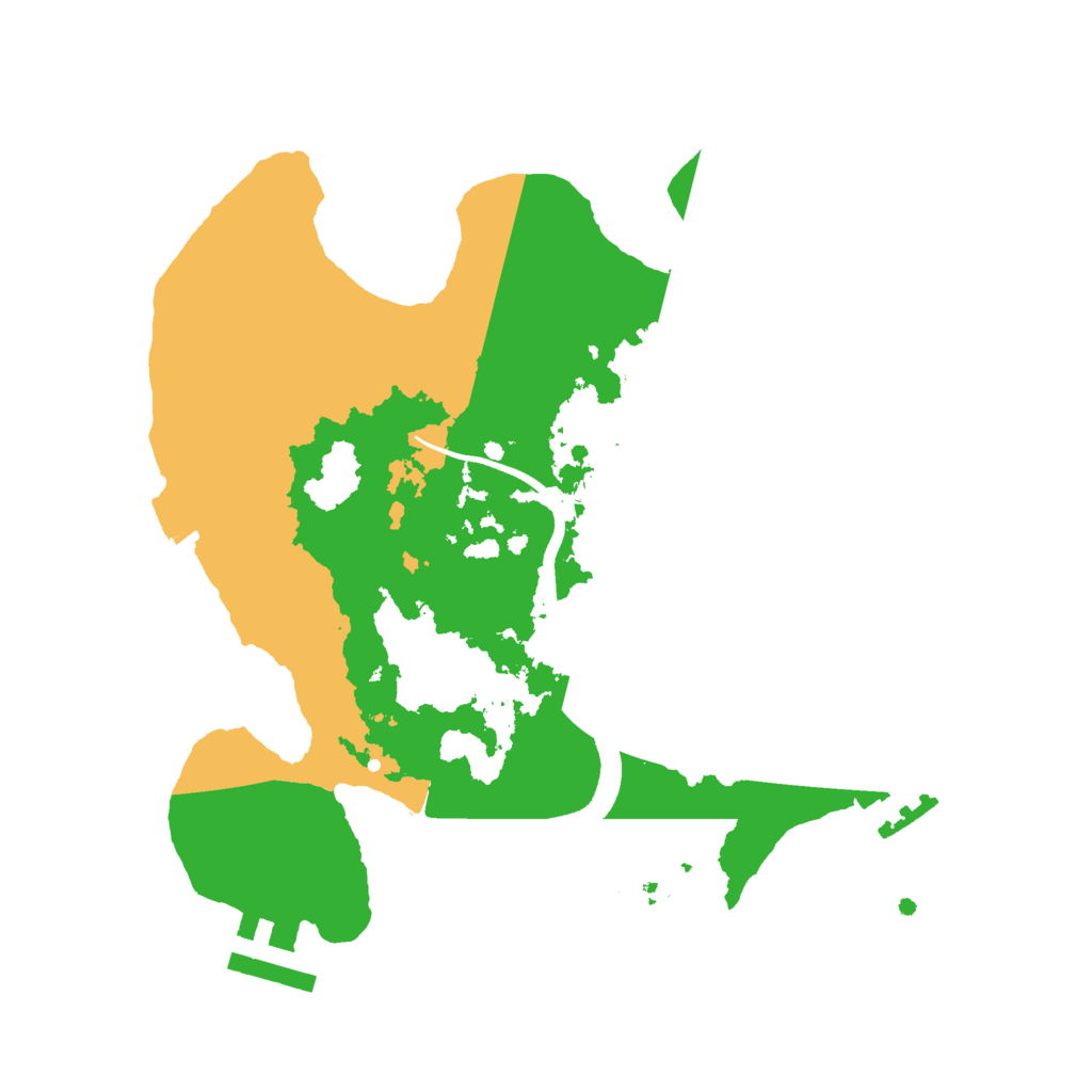 Biome Rust Map: Procedural Map, Size: 2500, Seed: 2113085185