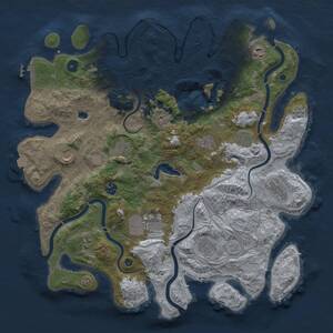 Thumbnail Rust Map: Procedural Map, Size: 4250, Seed: 1583151415, 16 Monuments