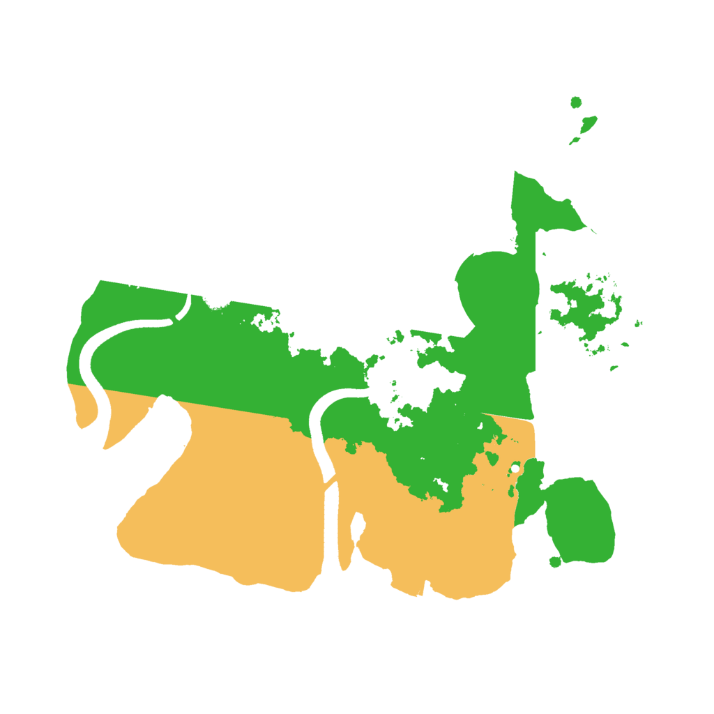 Biome Rust Map: Procedural Map, Size: 2500, Seed: 5647