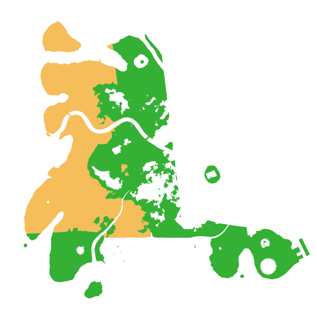 Biome Rust Map: Procedural Map, Size: 3500, Seed: 64100342