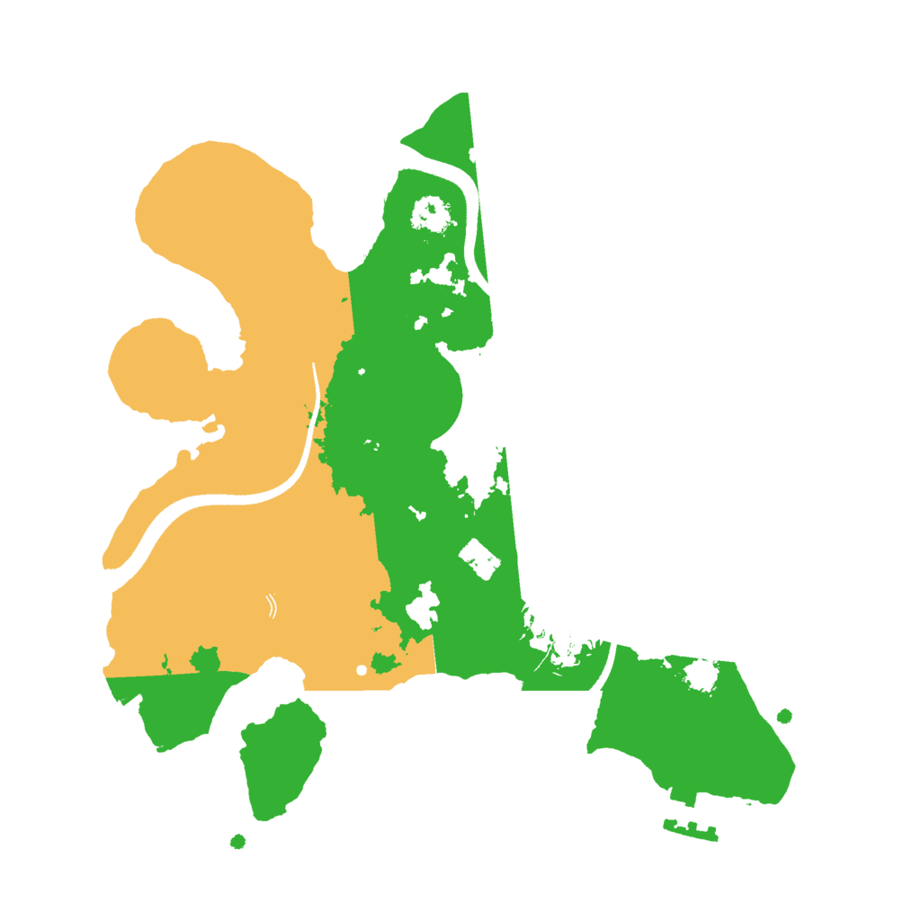 Biome Rust Map: Procedural Map, Size: 2500, Seed: 1709390755