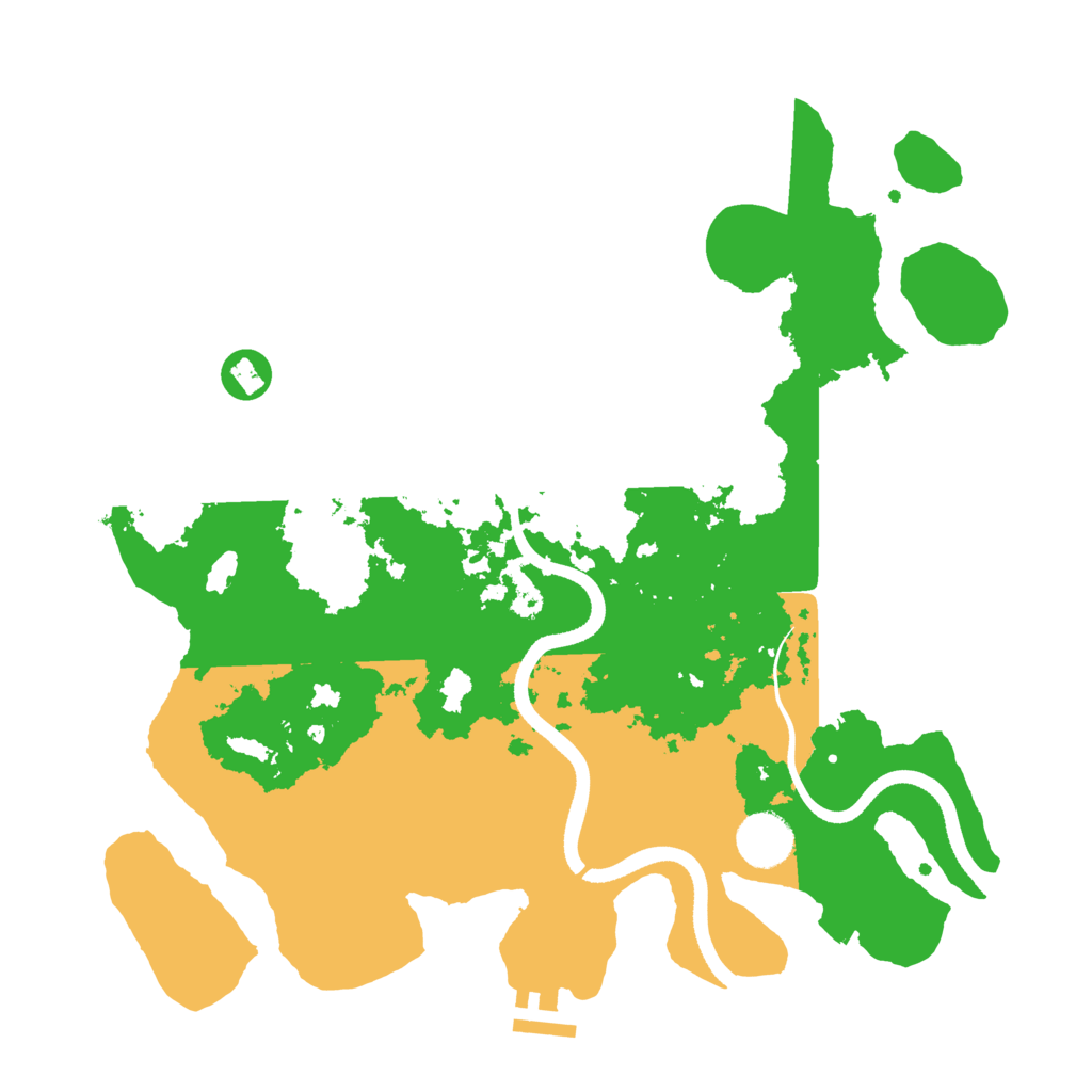 Biome Rust Map: Procedural Map, Size: 3500, Seed: 842850663