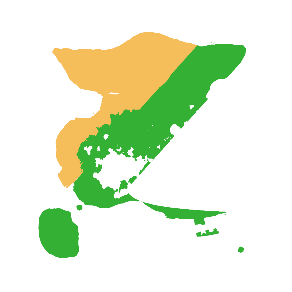 Biome Rust Map: Procedural Map, Size: 2000, Seed: 204212541