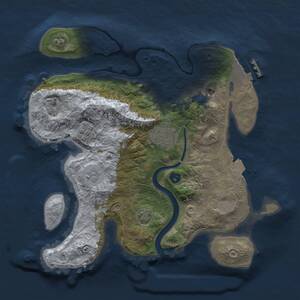 Thumbnail Rust Map: Procedural Map, Size: 2650, Seed: 867340, 7 Monuments