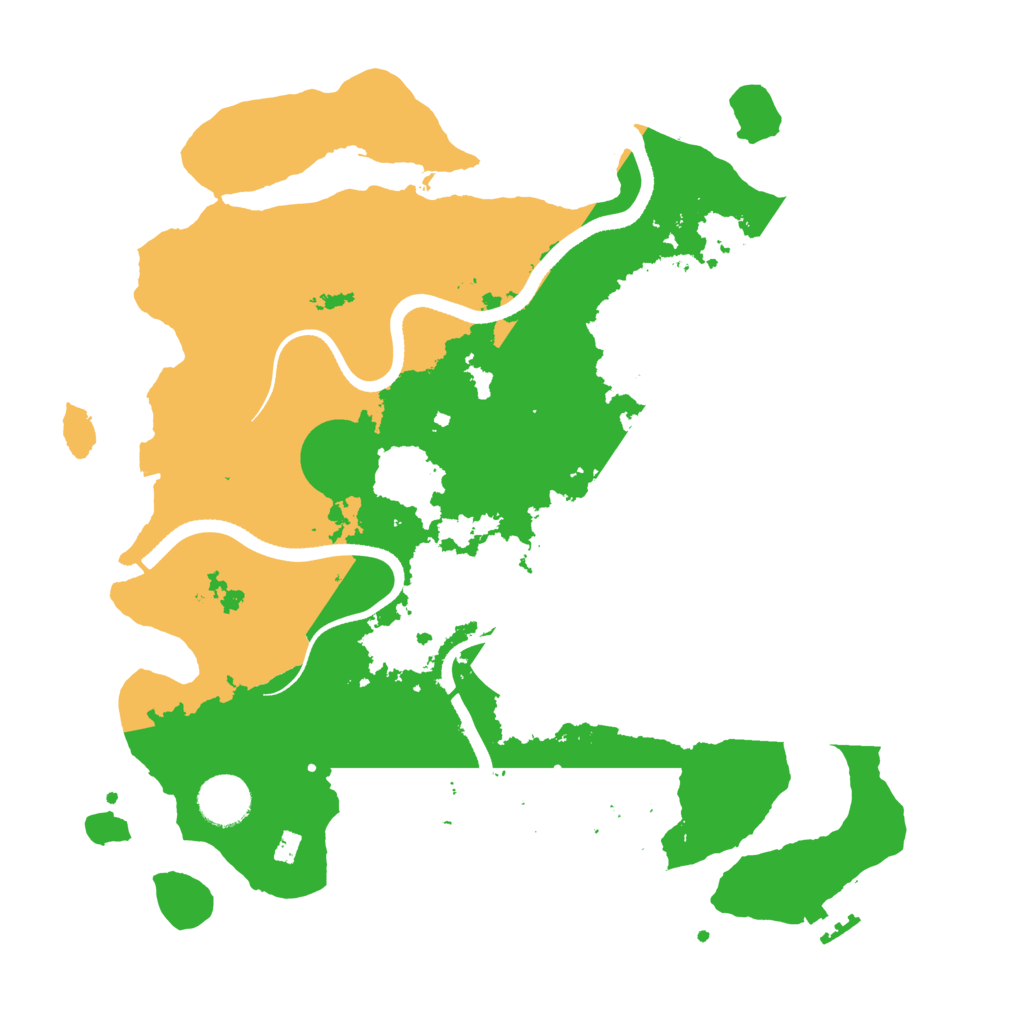 Biome Rust Map: Procedural Map, Size: 3500, Seed: 326535649